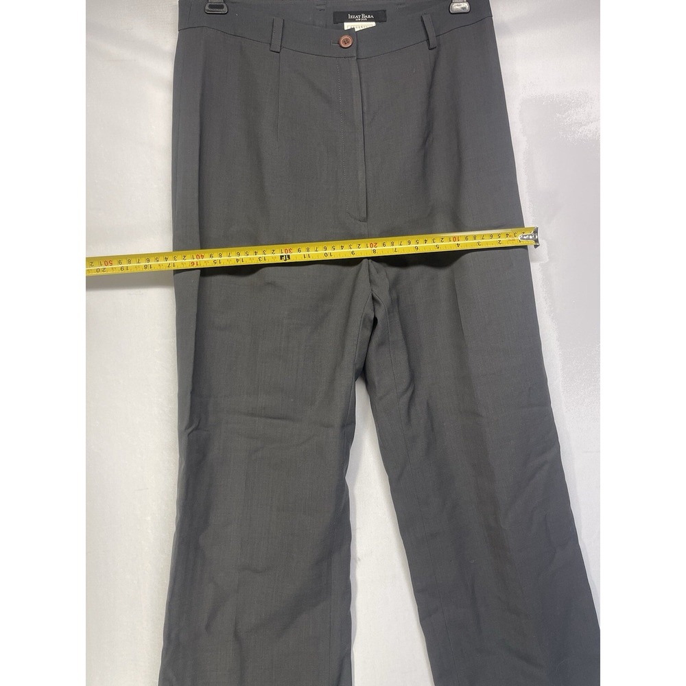Vintage Izzat BABA Dark Gray Dress pants Wide Legs 70-90 - Picture 7 of 14
